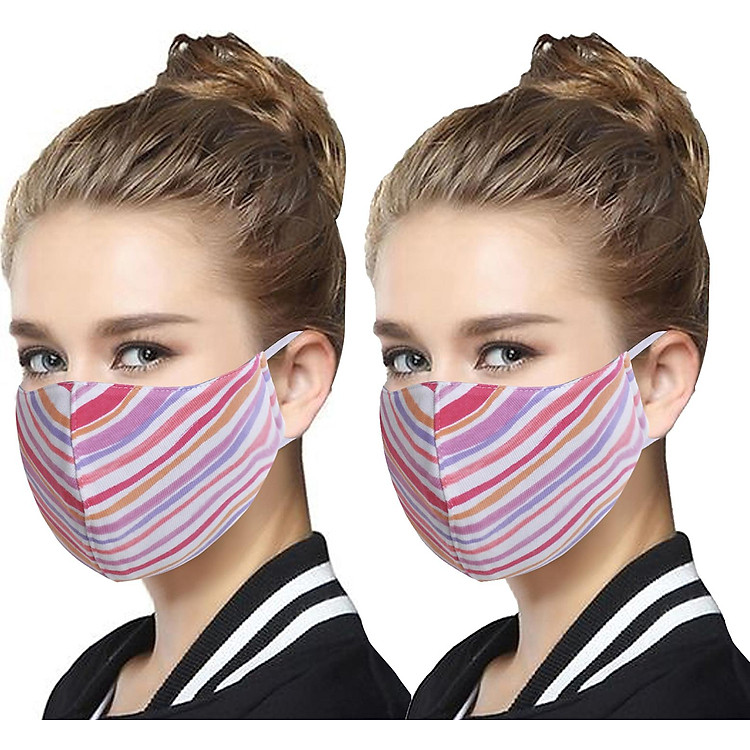 Combo 2 chiếc khẩu trang 3 lớp cao cấp Narsis KH0007 giặt, chống bụi ngăn ngừa ô nhiễm
