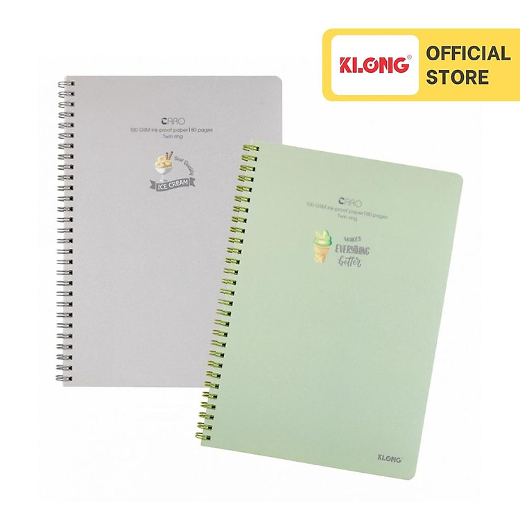 Vở Caro Lò Xo Kép Bìa Nhựa B5 (80 trang)
