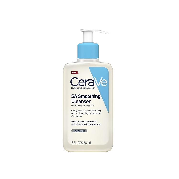 Sữa Rửa Mặt Dịu Nhẹ Cho Da Khô CeraVe SA Smoothing Cleanser 236ml