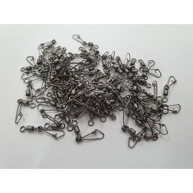 Bộ 100 khóa thép chéo câu cá tùy chọn kích cỡ