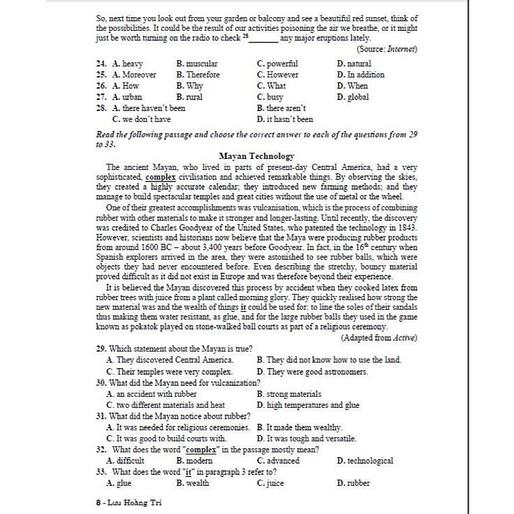 Giới thiệu bộ đề thi môn tiếng anh tốt nghiệp THPT (theo chương trình GDPT mới - áp dụng từ năm 2025) - Ảnh 7