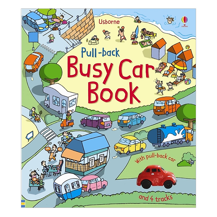 Sách Usborne Pull-Back Busy Car