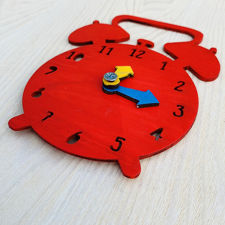 Đồng Hồ Gỗ Đồ Chơi Giáo Dục Chính hãng Giá rẻ - Hình ảnh 5