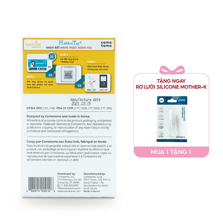 Bình sữa silicone Comotomo 150ml - Hồng Chính hãng Ưu đãi - Hình ảnh 3