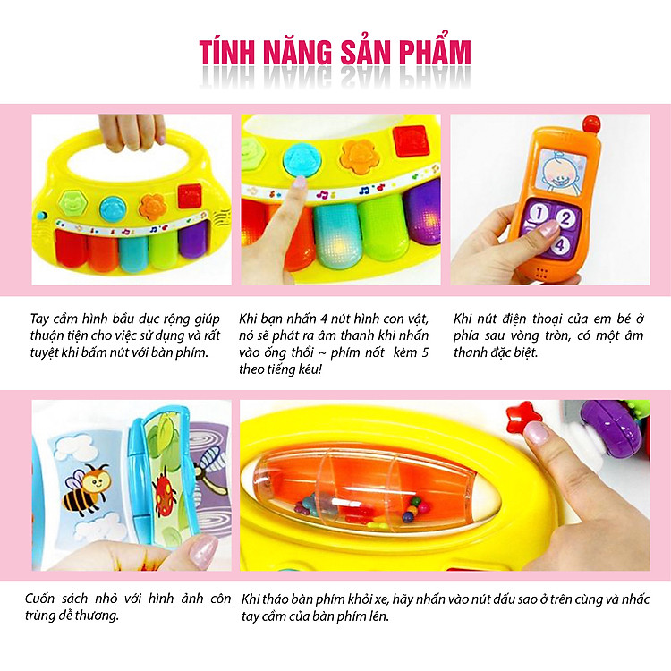 Mua Xe tập đi nhạc Winfun 0804 chính hãng Chính hãng Ưu đãi - Hình ảnh 4