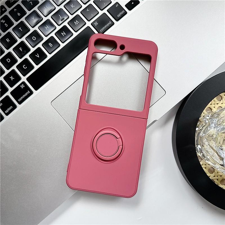 Ốp Lưng Silicon Cho Samsung Galaxy Z FLIP 7 / Z Flip 6 / Z Flip 5 Kèm Iring - BUM STORE GALAXY CASE