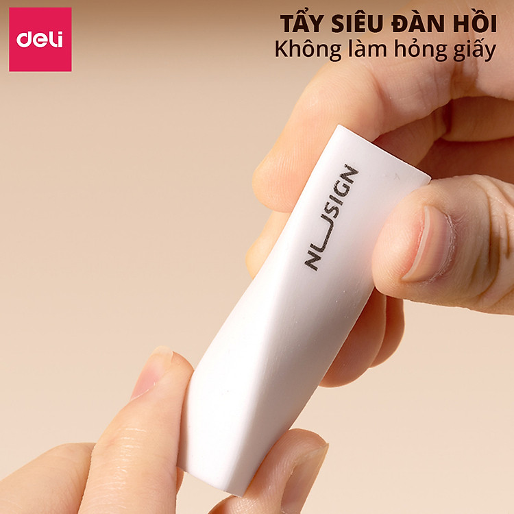 Hộp 6 Gôm Tẩy Deli Nusign (6 chiếc) - Ảnh 4
