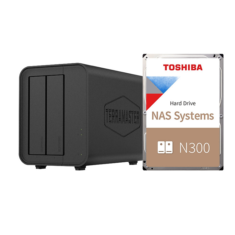 Bộ thiết bị lưu trữ DAS TerraMaster D5 Hybrid+N300 Hàng chính hãng