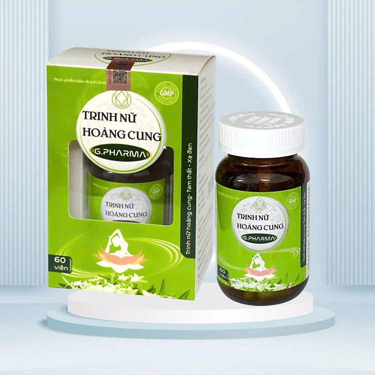 Trinh Nữ Hoàng Cung G.Pharma,hộp 60viên,Hỗ trợ u xơ tử cung, u nang buồng trứng, u xơ tuyến tiền liệt