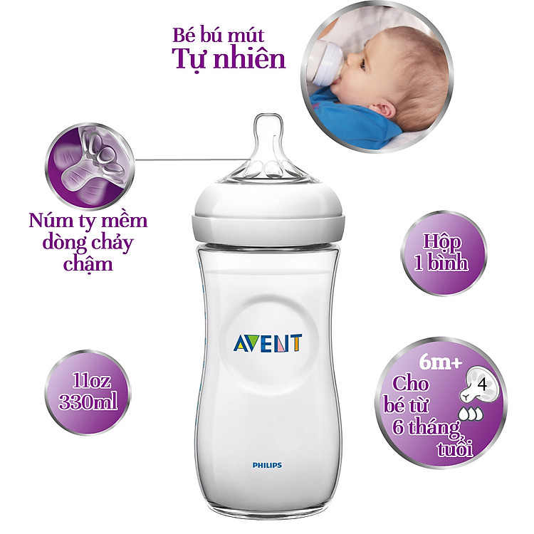 Mua Bình sữa Philips Avent 330ml cho trẻ Tiết kiệm - Hình ảnh 4