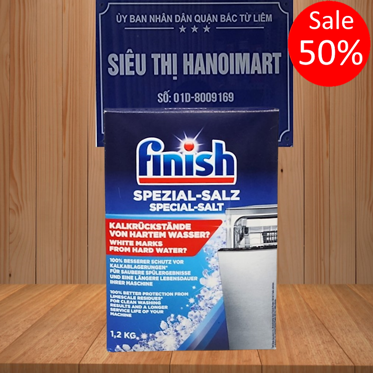 Combo Bột rửa bát Finish 1kg + bóng finish 750ml + muối Finish 1.5kg - HANOIMART
