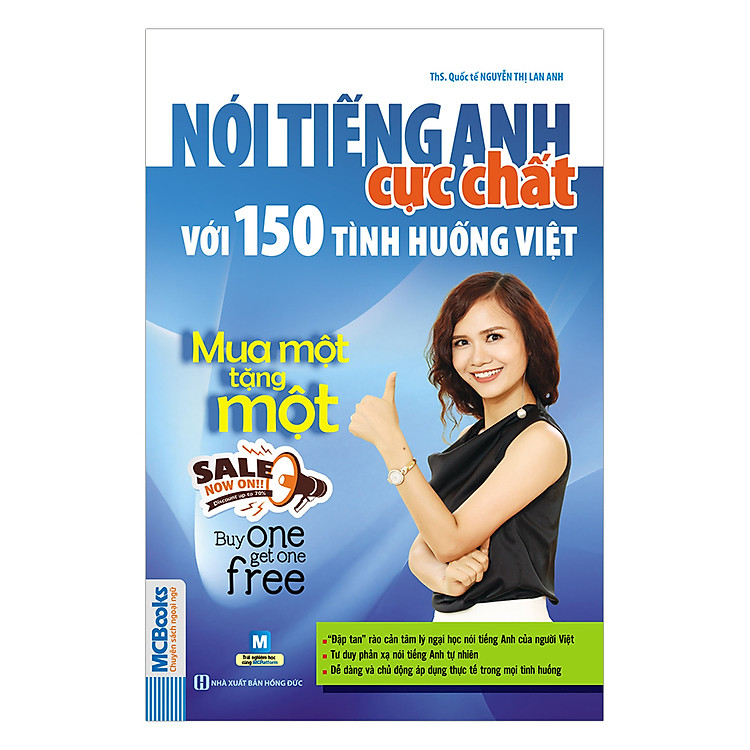 Sách Nói Tiếng Anh Cực Chất Với 150 Tình Huống Việt - Mua Một Tặng Một