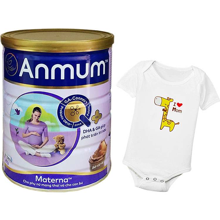 Sữa Bột Dành Cho Mẹ Bầu Anmum Materna Hương Chocolate 800g - Tặng 01 body suit ngẫu nhiên