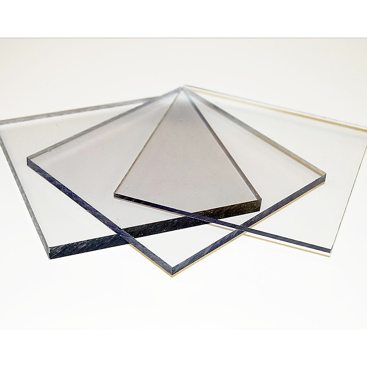 Tấm Polycarbonate 4.5mm màu trong suốt kích thước 60cm x 50cm