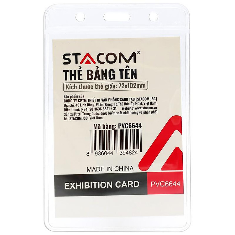 Bảng Tên Nhựa PVC (72x102mm) ID-PVC6644 - Ảnh 2