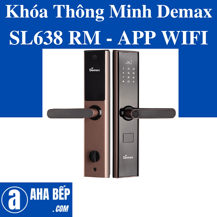 KHÓA THÔNG MINH DEMAX SL638 RM - APP WIFI - HÀNG CHÍNH HÃNG