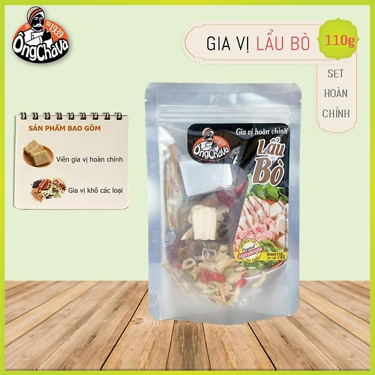 Gia Vị Nấu Lẩu Bò Hoàn Chỉnh Ông Chà Và 110g (Beef Hotpot)