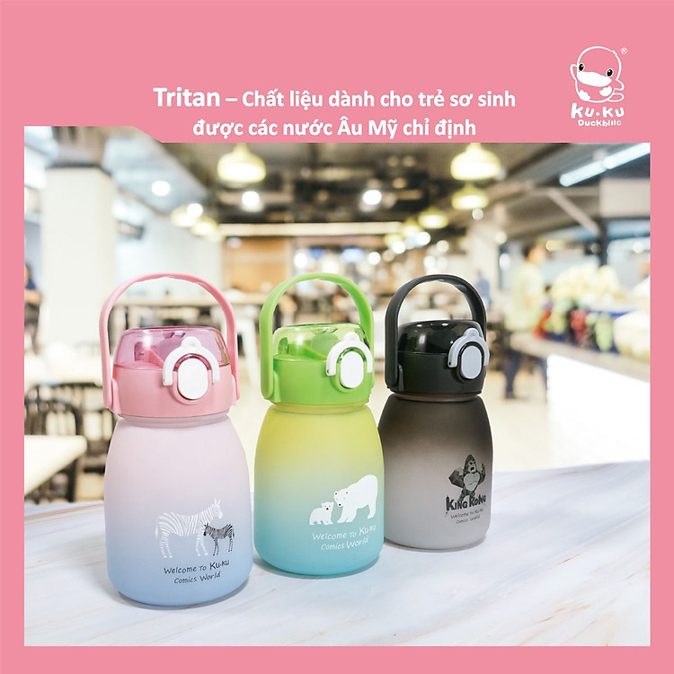 Mua Bình nước nhựa Tritan cho bé 600ml Chính hãng Ưu đãi - Hình ảnh 2