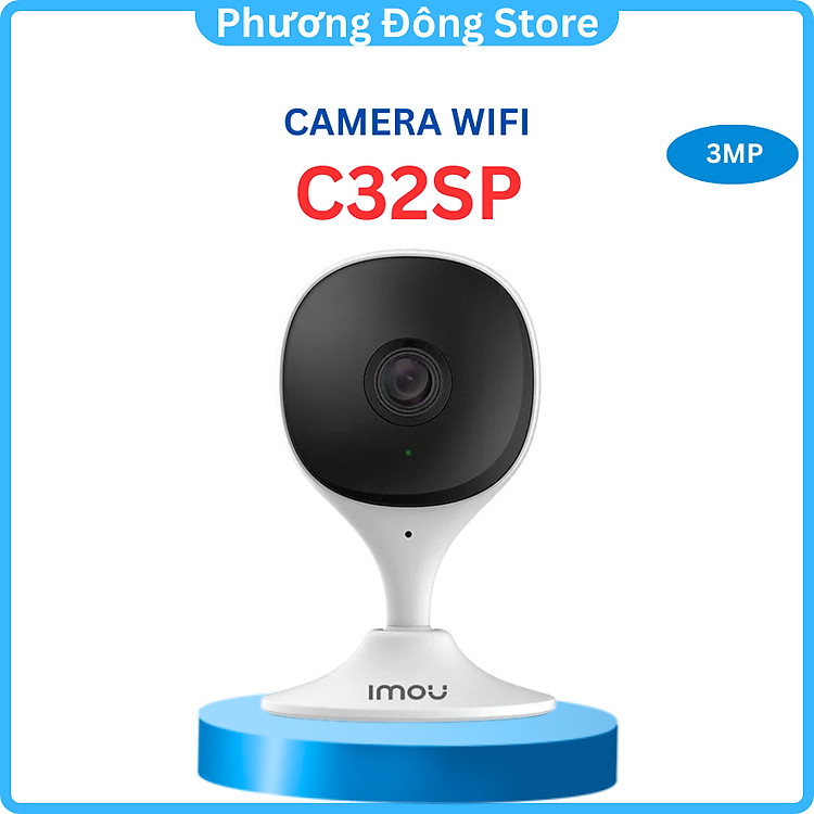 CAMERA IP WIFI TRONG NHÀ IMOU CUE 2 C32EP CUE 2E C32SP 3MP - Đàm thoại 2 chiều, Còi báo động, Phát hiện chuyển động
