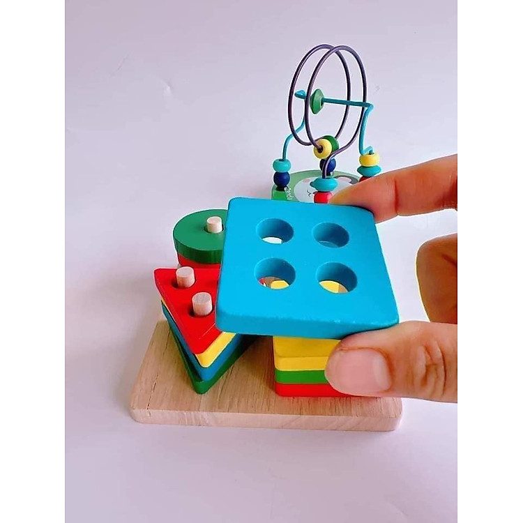 Combo 6 món đồ chơi gỗ Montessori Chính hãng Ưu đãi - Hình ảnh 4