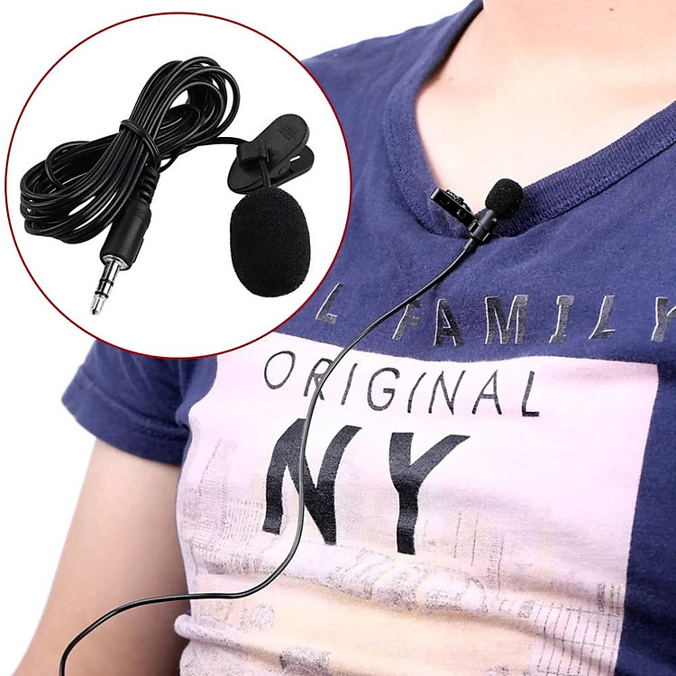 Micro Mic Thu Âm Chân 3.5mm Dành Cho Điện Thoại, Máy Quay, Máy Trợ Giảng - Hàng Nhập Khẩu