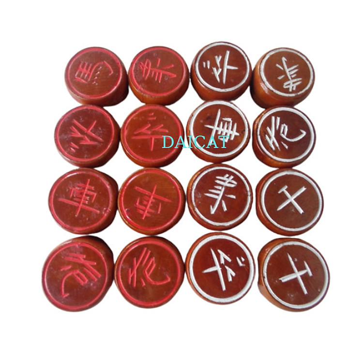 Quân cờ tướng gỗ đẹp cỡ 3,5cm Chính hãng Tiết kiệm