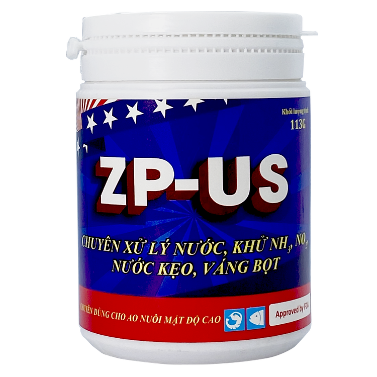 Zp-Us - Hấp thu các khí độc NH3-H2S-NO2 phát sinh trong ao nuôi - cải thiện chất lượng nước