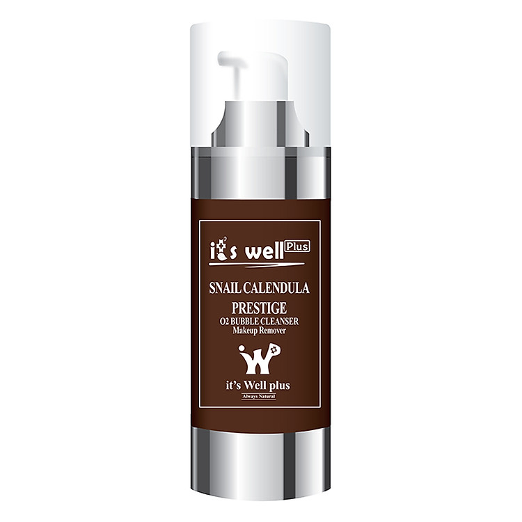 Sữa Rửa Mặt Và Tẩy Trang Snall Calendula It's Well Plus Snail Calendula Prestige O2 Bubble Cleanser Makeup Remover (100ml)