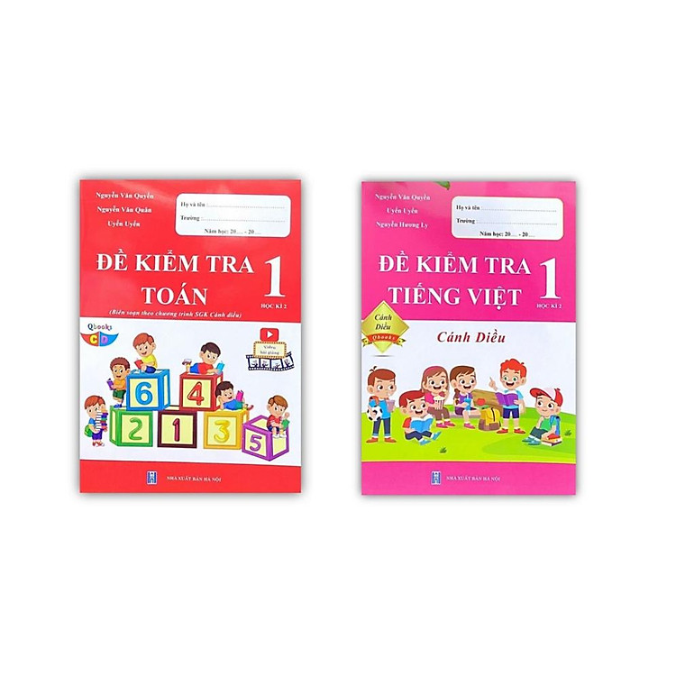 Đề kiểm tra toán + tiếng việt 1 học kì 2 (cánh diều)