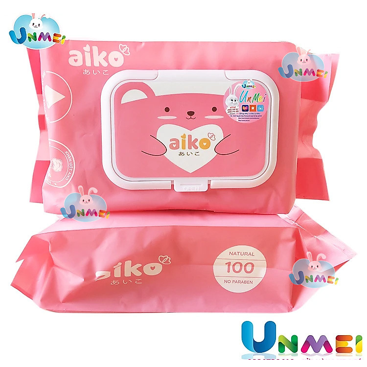 Mua Khăn Ướt Aiko Hồng - 100 tờ Giá tốt - Hình ảnh 2
