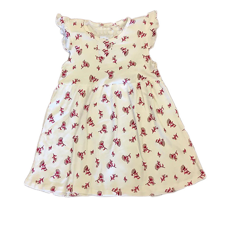 Váy bé gái cotton chuẩn size vải xuất dư size 2-7 VAY04 (Giao màu bất kỳ)