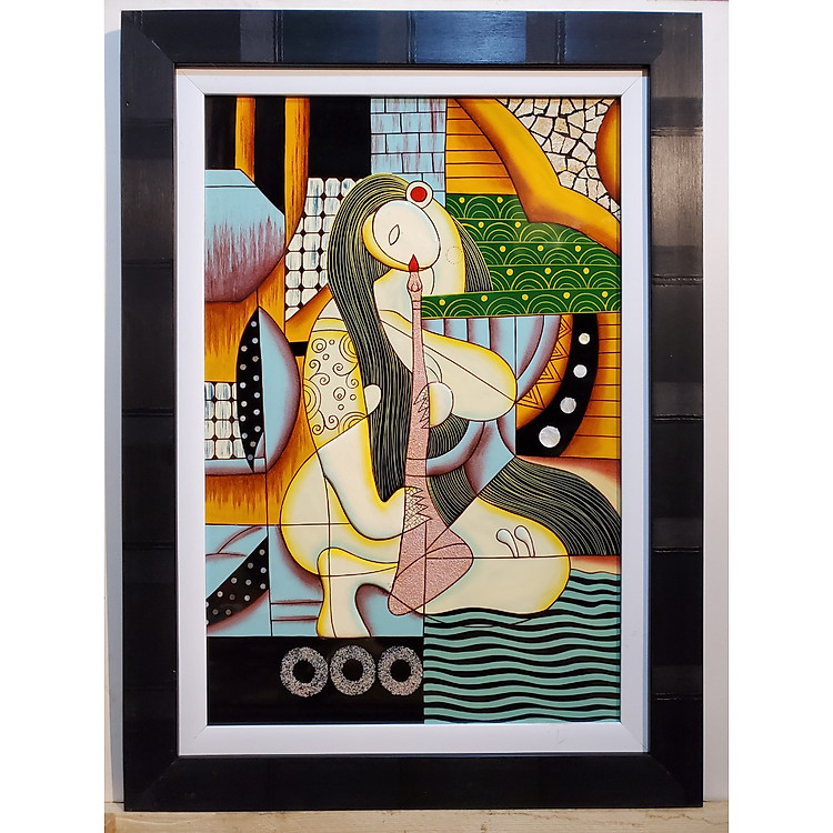 TRANH SƠN MÀI ĐẮP NỔI CAO CẤP TRỪU TƯỢNG Picasso