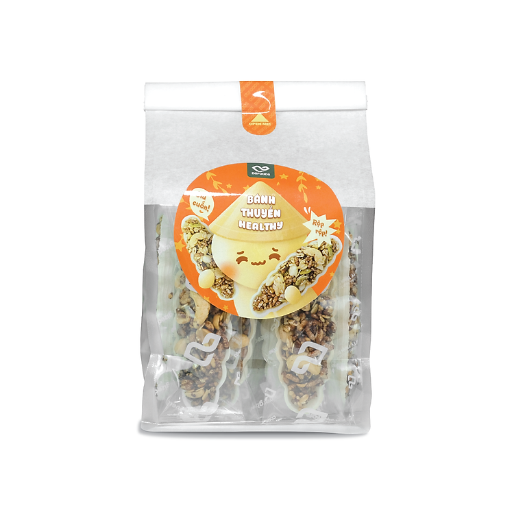 Bánh Thuyền Gạo Lứt Healthy- Đầy đủ dinh dưỡng, thơm ngon, ăn vặt healthy tốt cho sức khỏe, sản phẩm bổ sung, bữa ăn phụ