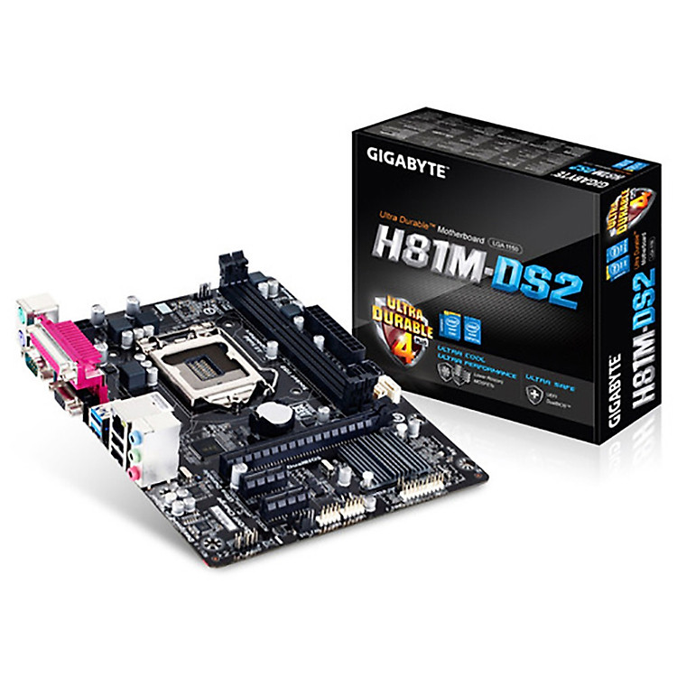 Bo Mạch Chủ Main Gigabyte H81M-DS2 socket LGA1150 - Hàng Chính Hãng