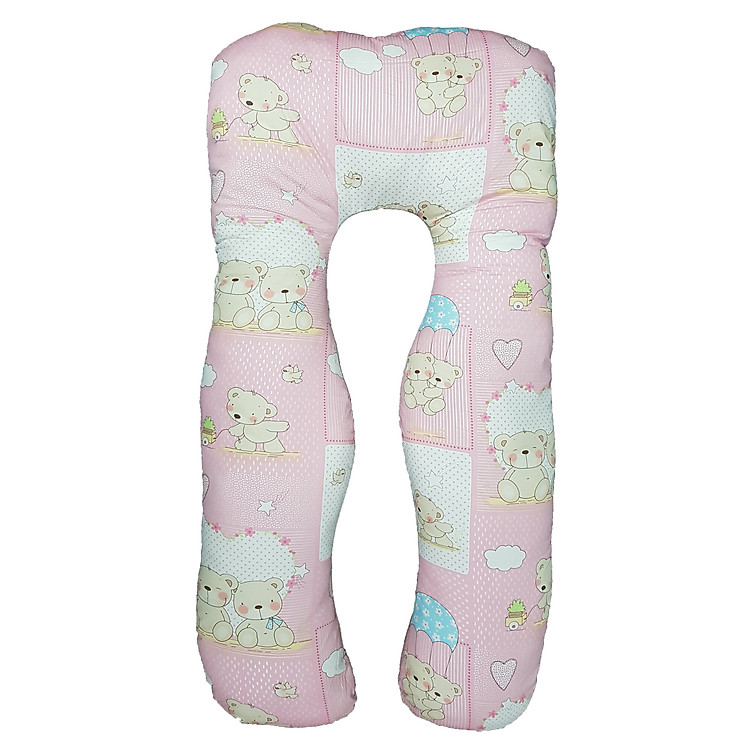 Gối Ôm Chữ U Cho Bà Bầu - Kích Cỡ 140x75cm, Giúp Mẹ Bầu Ngủ Ngon, Đỡ Bị Đau Lưng, Chuột Rút