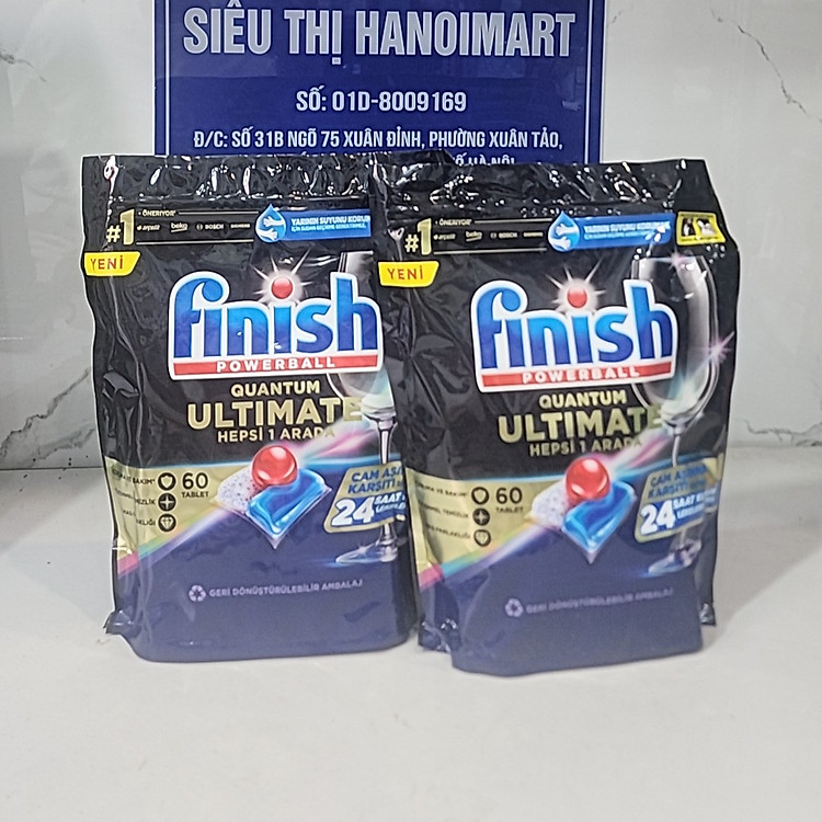 Viên Rửa Bát Finish 120 viên Tích Hợp 14 trong 1 HÀNG CHẤU ẤU ( VIÊN RỬA BÁT CAO CẤP )