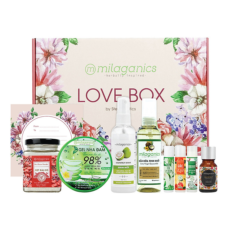 Set Hộp Quà Tặng Milaganics “Best Gift" (Tặng Kèm Thiệp Viết Chúc Mừng)