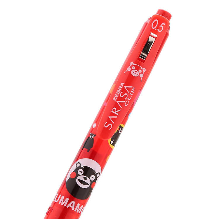 Viết Bi Gel Zebra Sarasa Kumamon (Ngòi 0.5, Màu Đỏ) - Ảnh 2