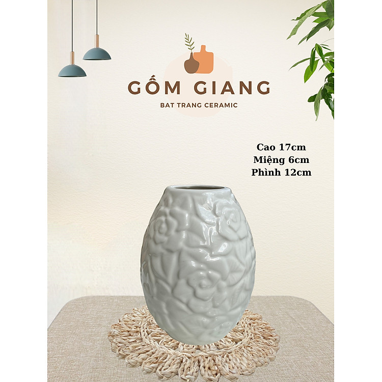 Bình hoa lọ hoa gốm sứ BT