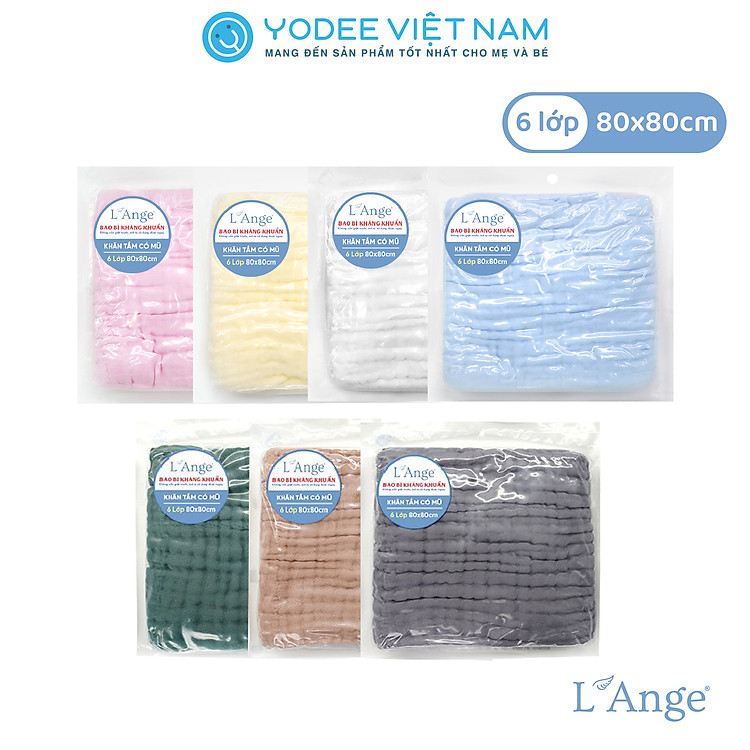 Tham Khảo tại ConCung: Khăn tắm L’Ange 6 lớp cho bé - Vàng , nhận ngay nhiều Ưu đãi