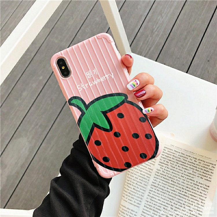 Ốp lưng Vali hình trái cây Dành cho iphone 6,6s,6 plus,6s plus,6s plus,7,8,7 plus,8 plus,X,XS,XR,XS Max