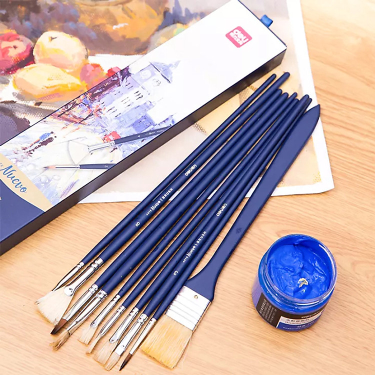 Cọ Vẽ Chuyên Nghiệp Deli 73884 (10 chiếc) - Ảnh 4