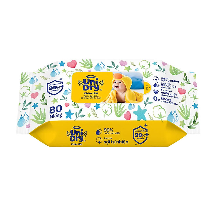 Mua Combo 6 Khăn ướt UniDry Baby WTP Ưu đãi - Hình ảnh 2