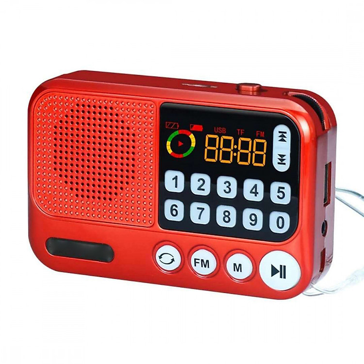 Loa nghe nhạc mini kiêm đài radio S99 hỗ trợ thẻ nhớ, usb, jack 3.5