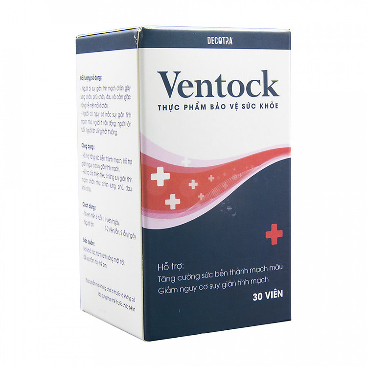 Thực Phẩm Chức Năng Ventock - Hỗ trợ chống suy giãn tĩnh mạch