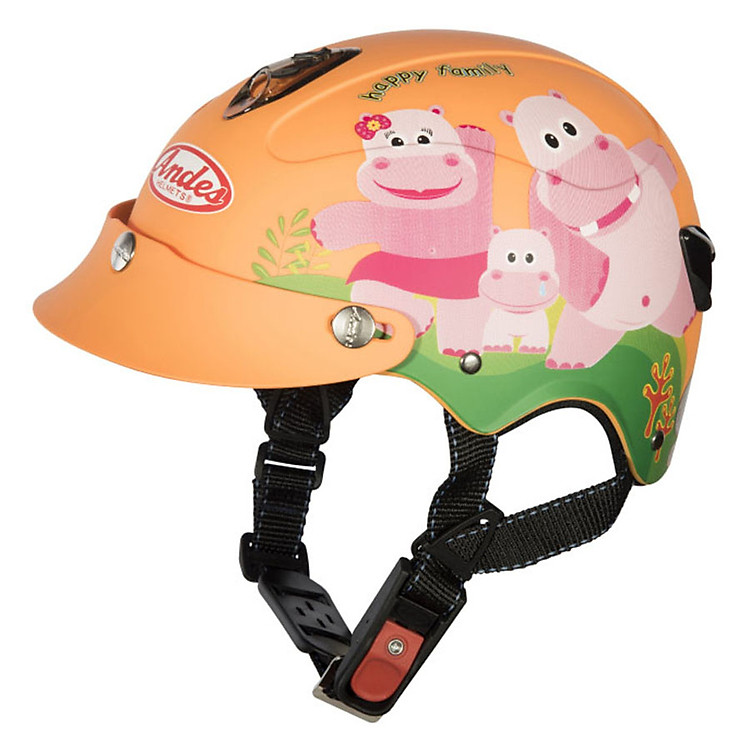 Mũ Bảo Hiểm Trẻ Em Andes 3S108S Tem Nhám S1004