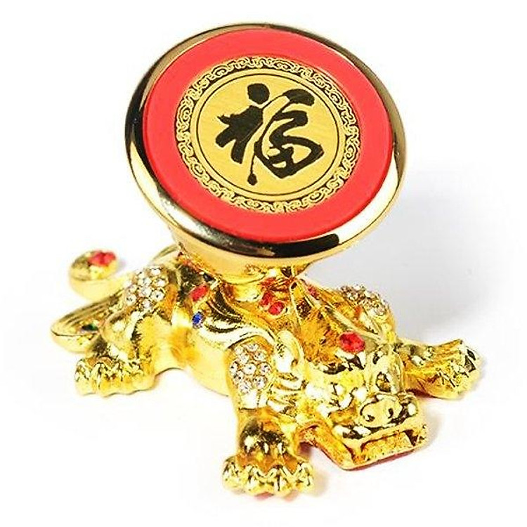 Bộ Đế hít nam châm mạ vàng VIP, giá đỡ điện thoại trên xe hơi