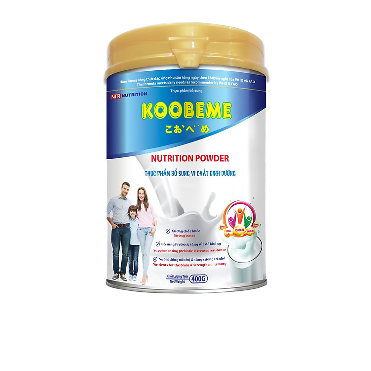 THỰC PHẨM BỔ SUNG VI CHẤT DINH DƯỠNG DÙNG CHO CẢ GIA ĐÌNH KOOBEME NUTRITION POWDER