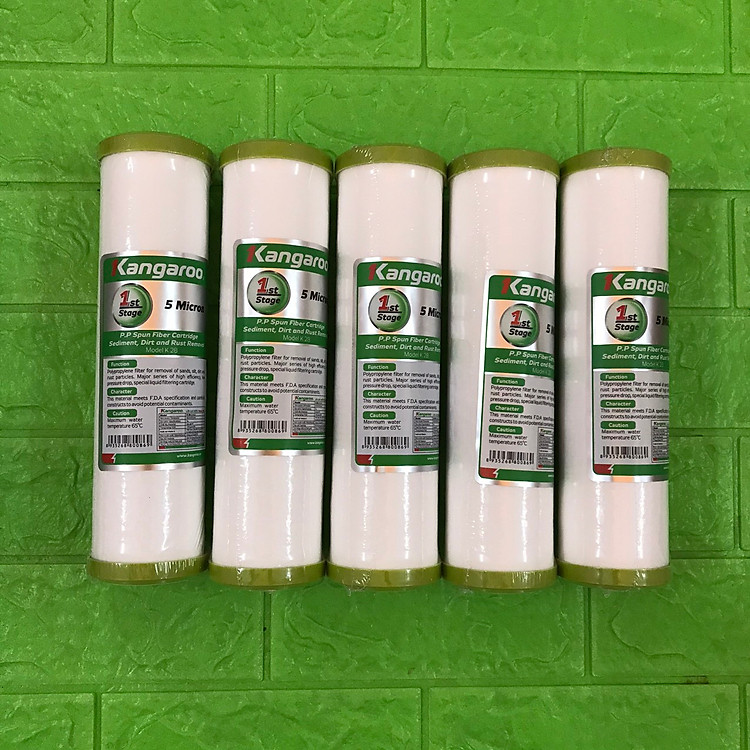 5 lõi lọc số 1 Kangaroo dùng cho các máy lọc nước - hàng chính hãng 100%