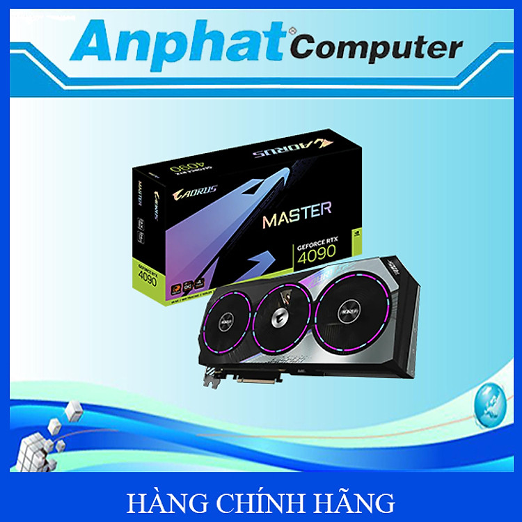 Card màn hình VGA Gigabyte AORUS GeForce RTX 4090 MASTER 24G (GV-N4090AORUS M-24GD) - Hàng Chính Hãng